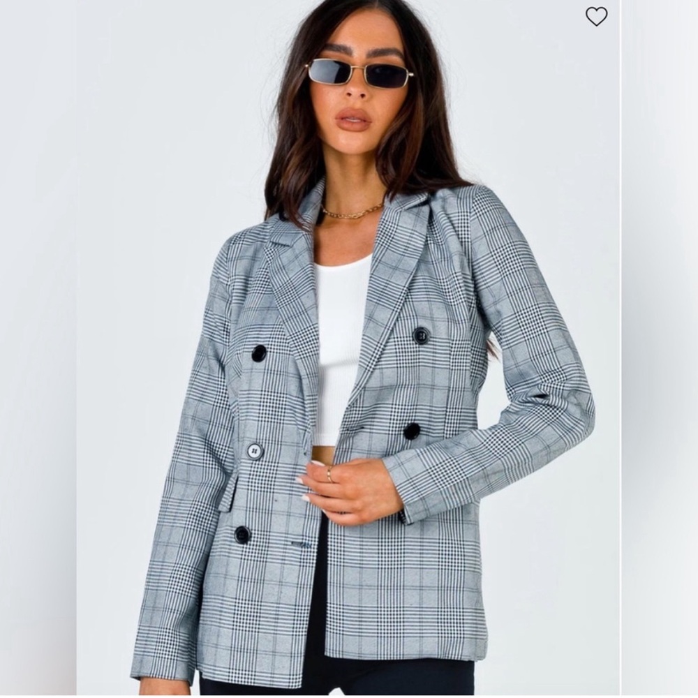 Princess Polly Cloe Fanti Blazer Grey